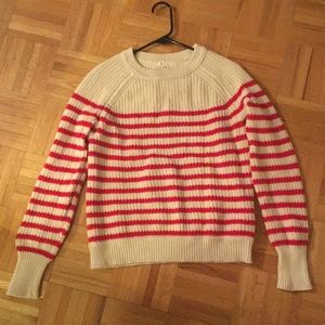 J crew striped fisherman sweater